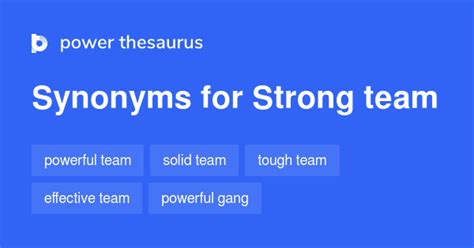 strong team synonyms